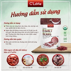 Đậu Đỏ Kidney Hữu Cơ ( Đậu Thận) C'LaVie 200gr ( Gói)