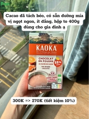 Bột cacao nguyên chất hữu cơ KaoKa 400gr