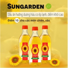 DẦU ĂN HƯỚNG DƯƠNG ÉP LẠNH HỮU CƠ SUNGARDEN 1L