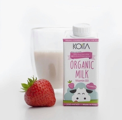Sữa bò hữu cơ Koita 200ml vị dâu ít béo