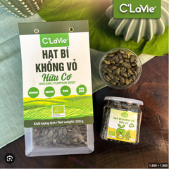 Hạt Bí Hữu Cơ Đã Tách Vỏ C'Lavie 200gr ( Túi)
