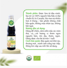 Nước Tương xì dầu đậu nành hữu cơ Thái Lan 300ml