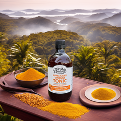 Giấm Táo Mật Ong Tonic 500ml (Barner Natural Úc) Giấm táo Kháng sinh tự nhiên