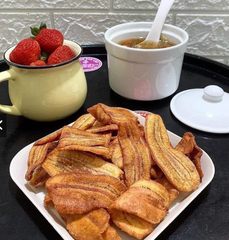Chuối sấy giòn heathy nguyên vị 500gr ( Túi)