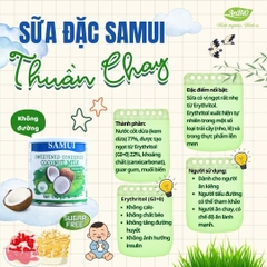 Sữa Đặc Thuần chay không đường SAMUI 320gr