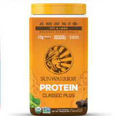 Bột Protein thực vật hữu cơ CLassic Plus Sunwarrior vị chocolate 750gr(hộp)