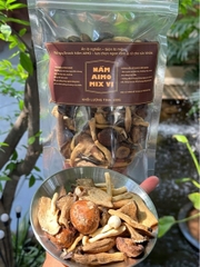 Nấm Sấy giòn mix đông cô vào ngư Lộc nhung 200gr