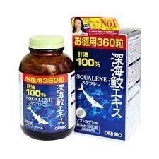 SỤN VI CÁ MẬP SQUALENE ORIHIRO 360v ( HỘP)