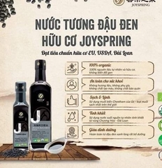 Nước tương đậu đen hữu cơ JoySpring 500ml ( Chai)