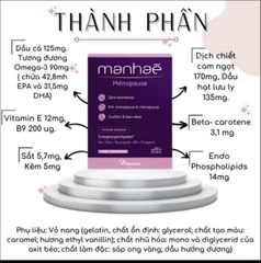 VIÊN UỐNG NỘI TIẾT MANHAE PHÁP ( 30v)