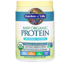 Protein hữu cơ Garden of life Raw không vị 560gr (hộp)