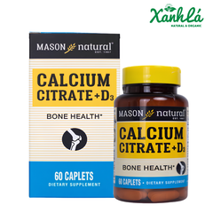 Calcium Citrate + D3 Mason Natural 60v ( Hộp)