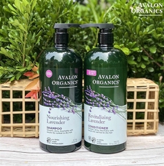Dầu Xả hữu cơ Avalon Organics hương Oải Hương cho tóc thường và khô 907gr ( Chai )