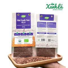 Hạt lanh nâu hữu cơ Anbio 200gr