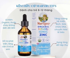 Kẽm HC cho trẻ sơ sinh từ 6-12 tháng MaryRuth ' 60ml (Lọ)