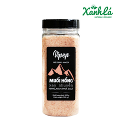 Muối hồng Vipep xay nhuyễn 500 gr (Lọ)