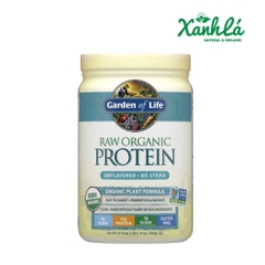 Protein hữu cơ Garden of life Raw không vị 560gr (hộp)