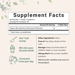 Bột Tảo BLUE SPIRULINA 60gr