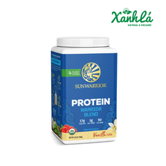 Bột Protein Thực Vật Hữu Cơ Warror Blend Sunwarrior vị vani 750gr