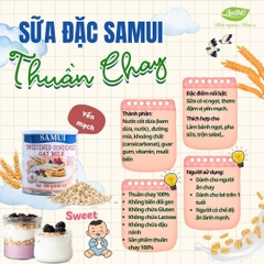 Sữa Đặc Thuần chay Yến mạch SAMUI 320gr ( Hộp)