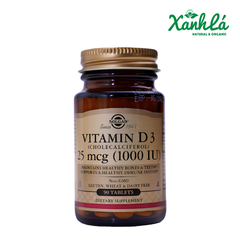 Viên uống Solgar Vitamin D3 1000IU