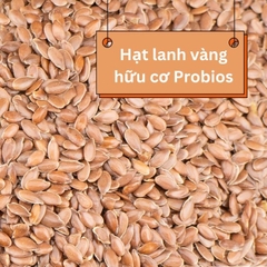 Hạt Lanh Vàng Hữu Cơ PROBIOS 500g ( Gói)