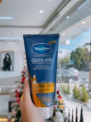 DƯỠNG THỂ VASELINE GLUTA-HYA SERUM BURST LOTION OVERNIGHT RADIANCE REPAIR ( XANH DƯƠNG )