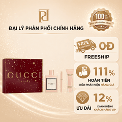 Set Nước Hoa Nữ Gucci Bloom EDP (100ml + Mini 10ml + Dưỡng Thể Body Lotion 50ml) 3 Món