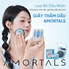 Giấy thấm dầu siêu hút – Amortals (lõi thay, 80 tờ)