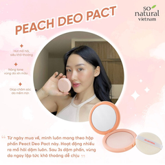 PHẤN NÁCH HÚT MỒ HÔI SONATURAL POWDER4ROOM PEACH DEO PACT ( CTY - VAT )