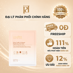 MẶT NẠ DƯỠNG TRẮNG - PHỤC HỒI DA LOMERE CHIẾT XUẤT TỪ NẤM CỤC
