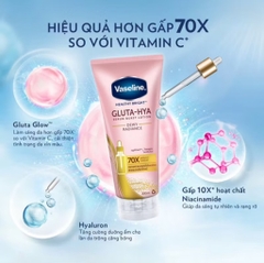 DƯỠNG THỂ VASELINE GLUTA-HYA SERUM BURST LOTION DEWY RADIANCE ( HỒNG )