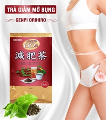 Trà Orihiro Genpi-Orihiro Genpi Tea, loại: (3g x 60 gói nhỏ) 180g/gói, HSD: 03/2029