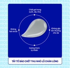 Tẩy tế bào chết làm thu nhỏ lỗ chân lông Rosette Gommage Clear Peel 120g