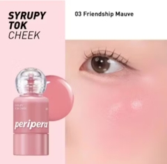 MÁ HỒNG KEM PERIPERA SYRUPY TOK CHEEK 03 FRIENDSHIP MAUVE