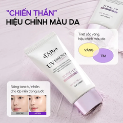 Kem Chống Nắng Nâng Tone 50ml (d'Alba Waterfull Tone-Up Sun Cream Purple SPF50+ PA+ + + + 50ml )