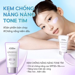Kem Chống Nắng Nâng Tone 50ml (d'Alba Waterfull Tone-Up Sun Cream Purple SPF50+ PA+ + + + 50ml )