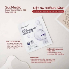 Mặt nạ dưỡng trắng Sur.Medic Glutathione.