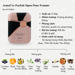 Nước hoa ARMAF LE PARFAIT POUR FEMME OPUS EAU DE PARFUM-100ML