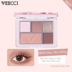 Bảng phấn mắt 5 màu VEECCI QIMENG FIVE COLOR EYE SHADOW DISK