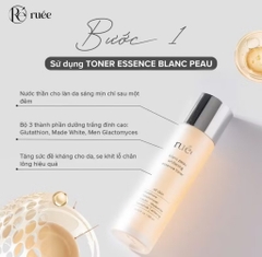 Nước hoa hồng dưỡng ẩm Ruee blanc peau whitening essence toner 120ml