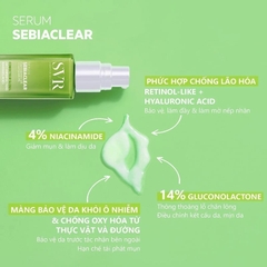 TINH CHẤT DƯỠNG DA HỖ TRỢ LÀM MỜ THÂM MỤN VÀ CẢI THIỆN NẾP NHĂN SVR SEBIACLEAR