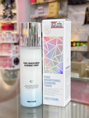 Nước hoa hồng dưỡng trắng diamond (PRETTYSKIN PURE BRIGHTENING DIAMOND TONER), dung tích 150ml .hiệu PRETTYSKIN