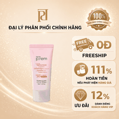 KEM CHỐNG NẮNG VẬT LÝ NÂNG TONE TRẮNG HỒNG NGHẸ DỊU MAKE P:REM ( HỒNG )