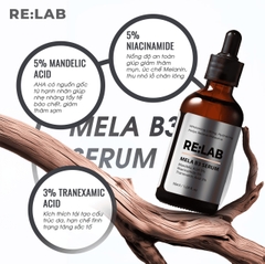 Sản phẩm dưỡng da RE:LAB MELA B3 5% SERUM giúp dưỡng ẩm, làm trắng da, 50ml