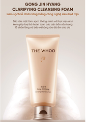 THE WHOO Sữa Rửa Mặt CLARIFYING CLEANSING FOAM 180ML - 51107010 / 51107787 [Tuýp Sữa Rửa Mặt Màu Vàng Nhạt]