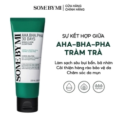 Sữa rửa mặt Some By Mi AHA-BHA-PHA 30 Days Miracle Acne Clear Foam 100ml