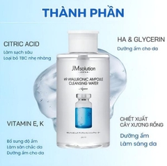 Nước tẩy trang JMSOLUTION JP H9 AMPOULE WATER AQUA 500ml