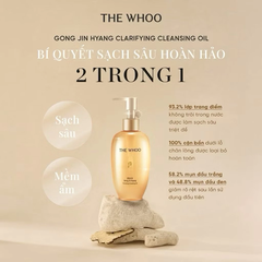The Whoo Dầu Tẩy Trang CLARIFYING CLEANSING OIL 200ML - 51107014 [ Chai Dầu Tẩy Trang Vàng]