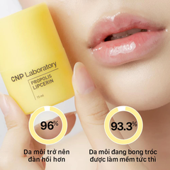 CNP PROPOLIS LIPCERIN [ DƯỠNG MÔI CNP 15ML KEO ONG ] HŨ LỚN VÀNG